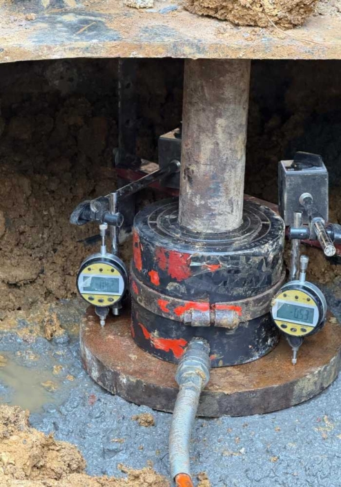 mini kazık ta plaka yükleme testi