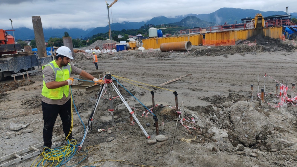 cross hole sonic logging test CSL batumi georgia (8)